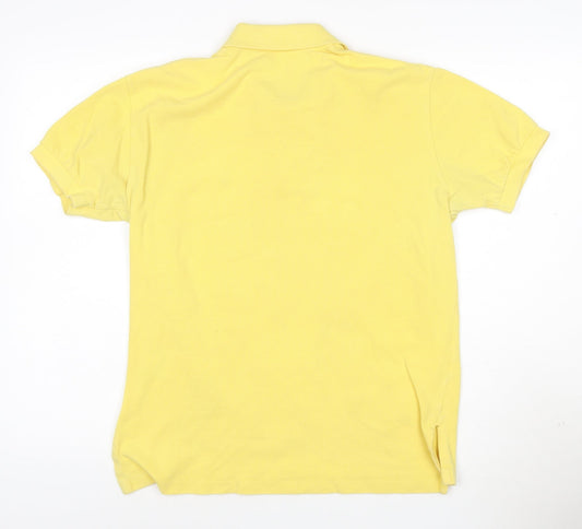 Ralph Lauren Men’s Yellow Classic Fit Cotton Polo Shirt Size S