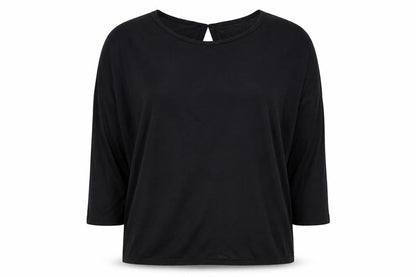 Warehouse Women's Black 3/4 Sleeve Viscose Blouse UK 8