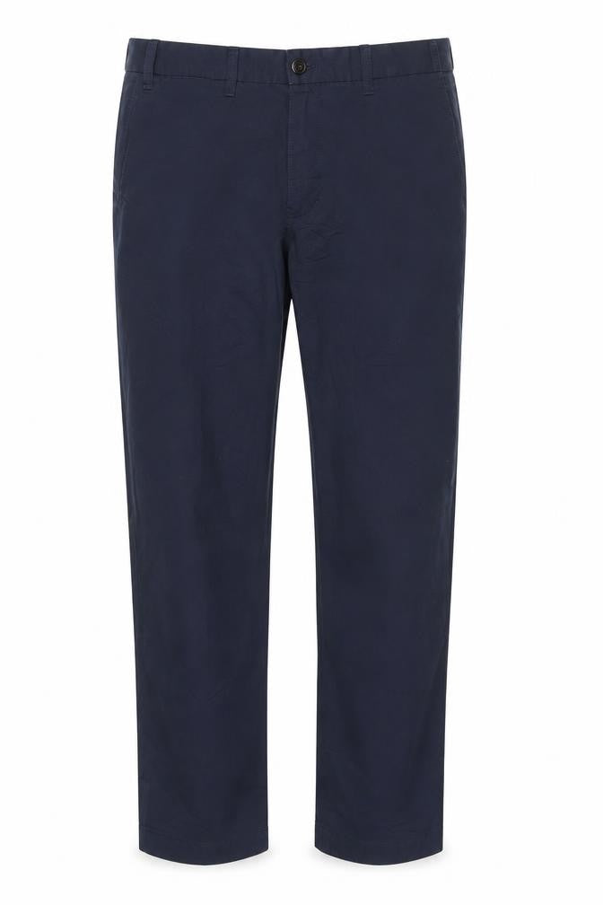 Marks and Spencer Men's Blue Chino Trousers 36W 29L Cotton Blend