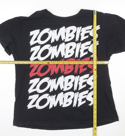 Bluenotes Men's Black Zombies Graphic Cotton T-Shirt M
