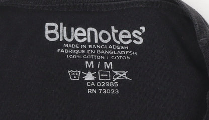 Bluenotes Men's Black Zombies Graphic Cotton T-Shirt M