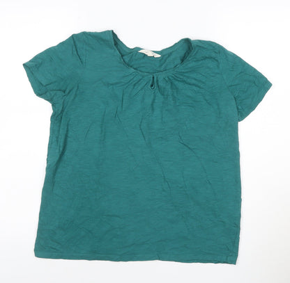 Seasalt Cornwall Women's Green Organic Cotton T-Shirt Size 10
