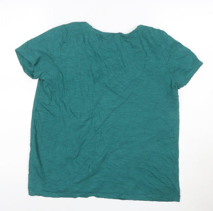 Seasalt Cornwall Women's Green Organic Cotton T-Shirt Size 10