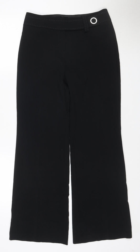 Marks and Spencer Autograph Women's Black UK 8 Wide-Leg Trousers