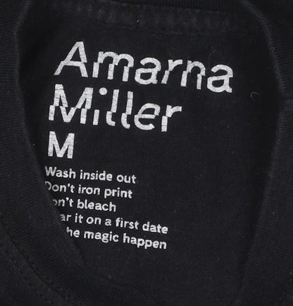 Amarna Miller Men's Black Graphic Quote T-Shirt Size M