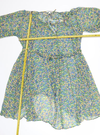 Marks and Spencer Women’s Multicoloured Floral A-Line Knee Length Dress Size 10