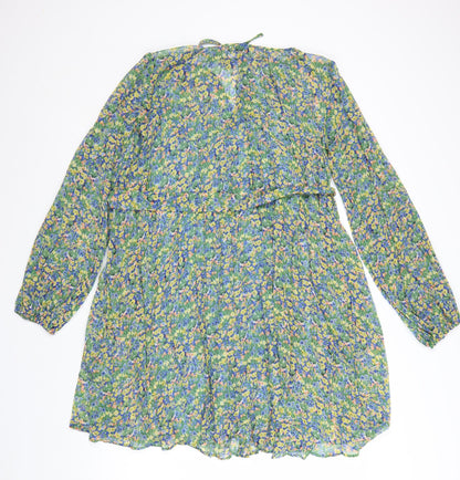 Marks and Spencer Women’s Multicoloured Floral A-Line Knee Length Dress Size 10