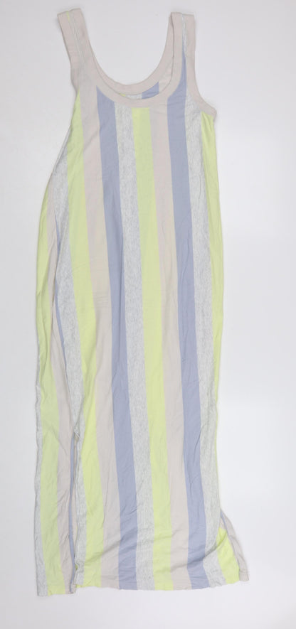 COS Women Multicoloured Striped Cotton Tank Midi Dress Size S