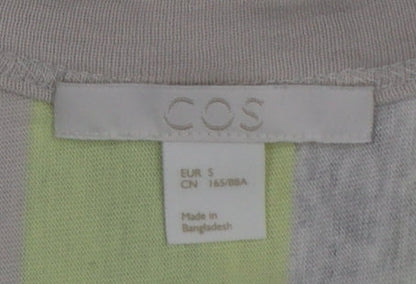 COS Women Multicoloured Striped Cotton Tank Midi Dress Size S