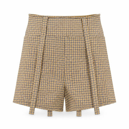ASOS Women’s Multicoloured Check Paperbag Shorts Size 14