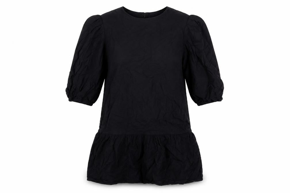 Warehouse Women’s Black Viscose Shift Dress Size 8 3/4 Sleeve
