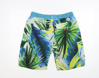 SoulCal&Co Men's Multicoloured Tropical Board Shorts L