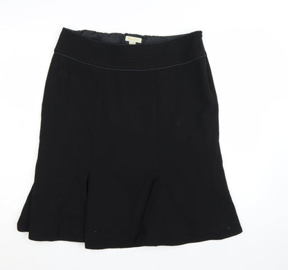 Monsoon Women Black Knee Length A-Line Skirt Size 16