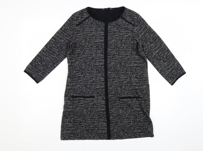 Marks and Spencer Women's Grey Knit Shift Dress Size 12