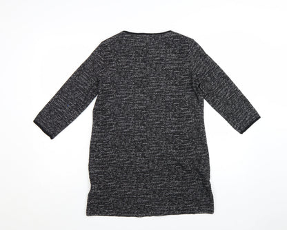 Marks and Spencer Women's Grey Knit Shift Dress Size 12