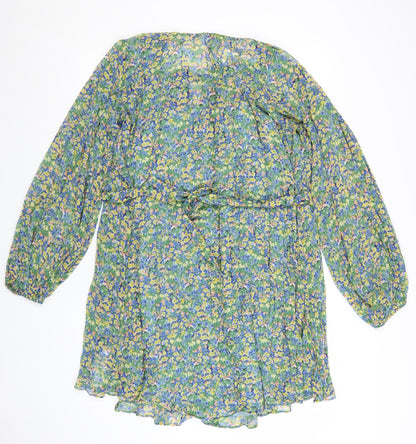 Marks and Spencer Women’s Multicoloured Floral Fit & Flare Dress Size 16