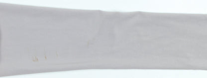 River Island Women’s Grey Off Shoulder Ruched Bodycon Dress Size 6