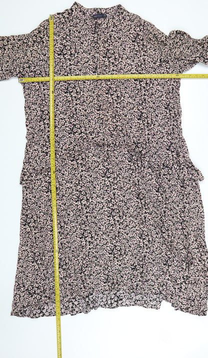 Marks and Spencer Women’s Multicoloured Floral Midi A-Line Dress Size 20