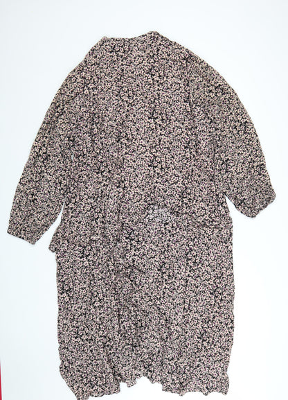 Marks and Spencer Women’s Multicoloured Floral Midi A-Line Dress Size 20