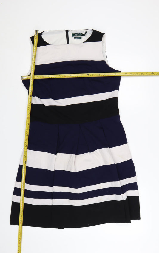 Lauren Ralph Lauren Women’s Multicoloured Knee Length Fit & Flare Dress Size 10