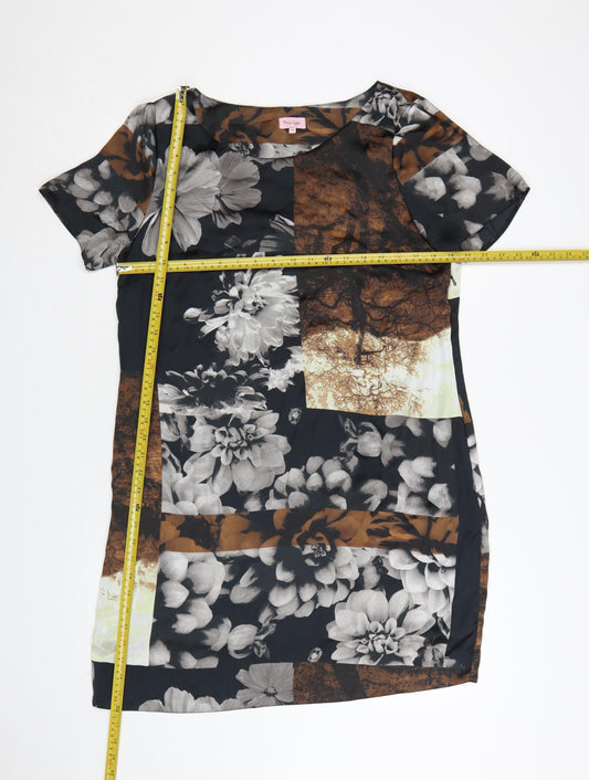 Phase Eight Women's Multicoloured Floral Shift Dress Size 14