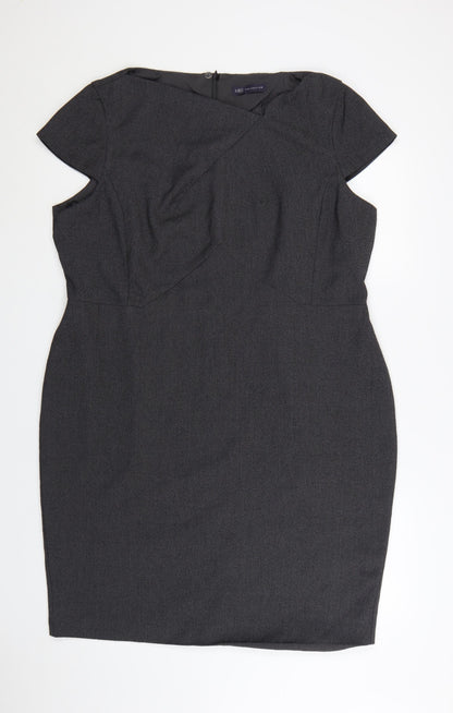 Marks and Spencer Women’s Grey Sheath Work Dress Size 22