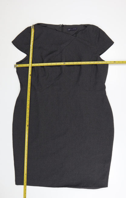 Marks and Spencer Women’s Grey Sheath Work Dress Size 22