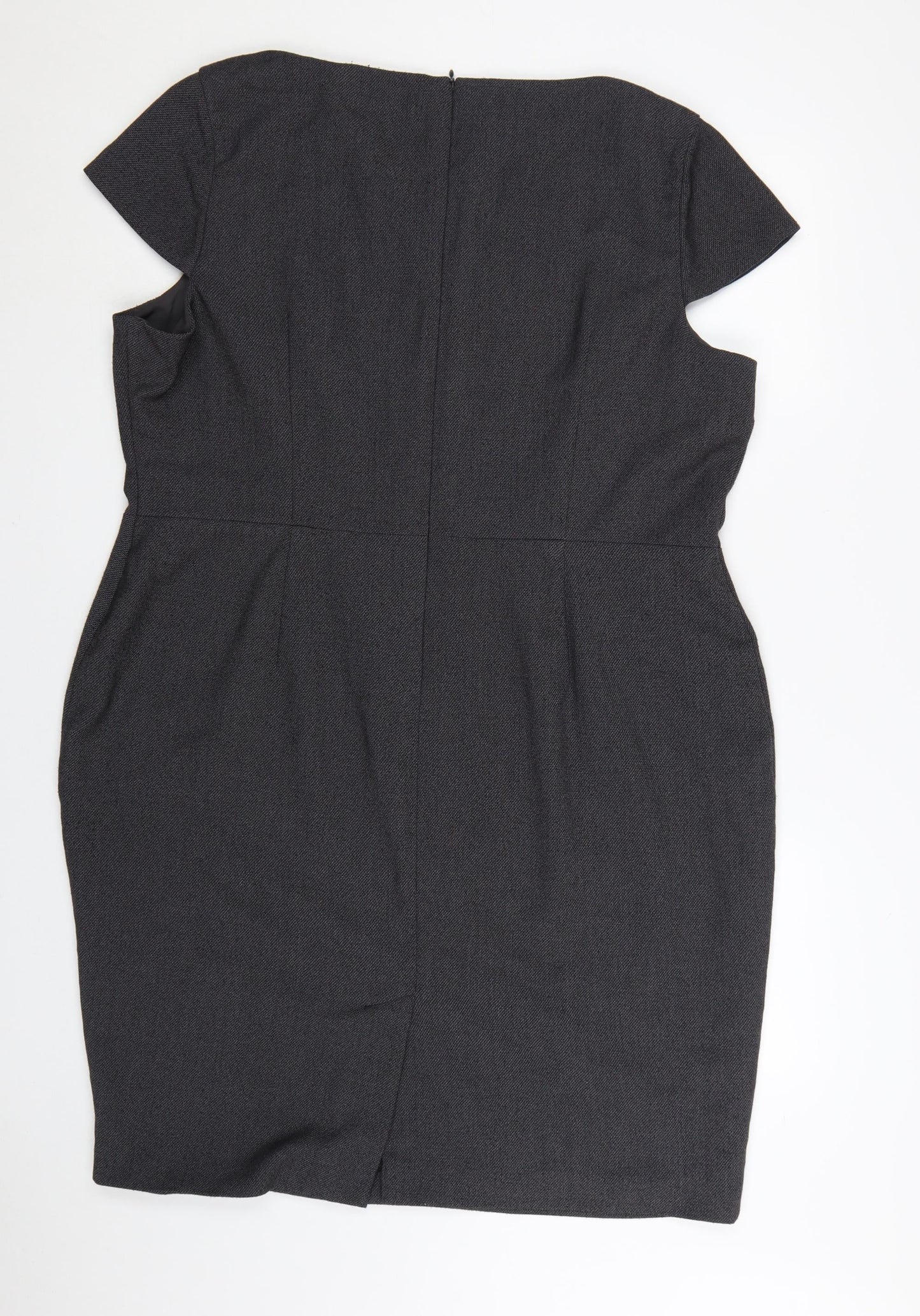 Marks and Spencer Women’s Grey Sheath Work Dress Size 22
