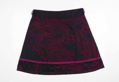 Marks and Spencer Per Una Women’s Pink Floral A-Line Skirt Size 16