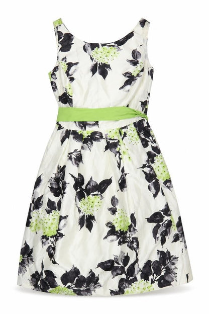 Jessica Howard Women’s Ivory Floral Fit & Flare Dress Size 10