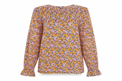 Next Women's Multicoloured Floral Long Sleeve Tunic Blouse Size 8