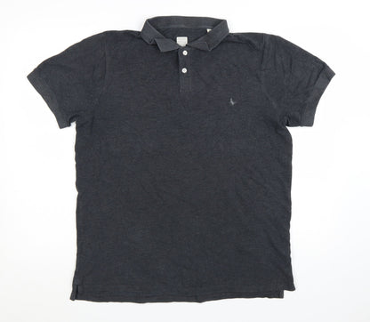 Jack Wills Men's Black XL Polo Shirt Classic Cotton Short Sleeve