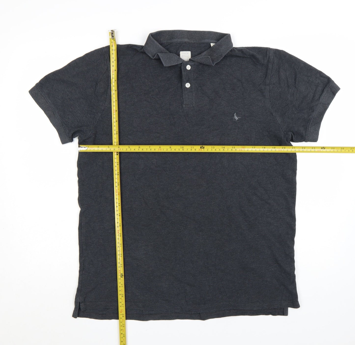 Jack Wills Men's Black XL Polo Shirt Classic Cotton Short Sleeve