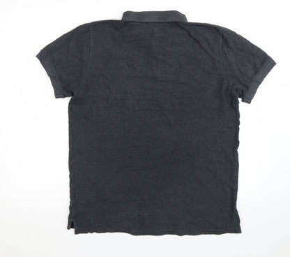 Jack Wills Men's Black XL Polo Shirt Classic Cotton Short Sleeve