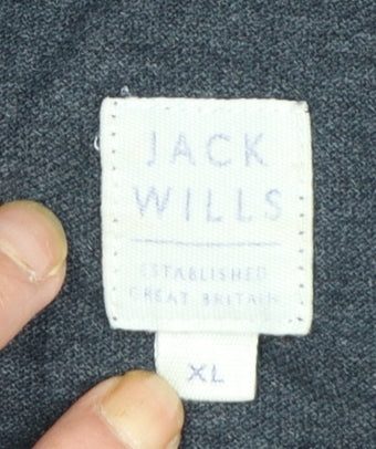 Jack Wills Men's Black XL Polo Shirt Classic Cotton Short Sleeve