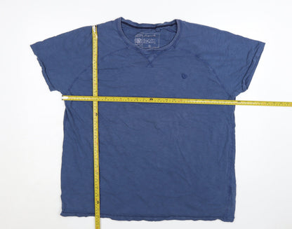 Fat Face Men's Blue Cotton Crew Neck XL T-Shirt