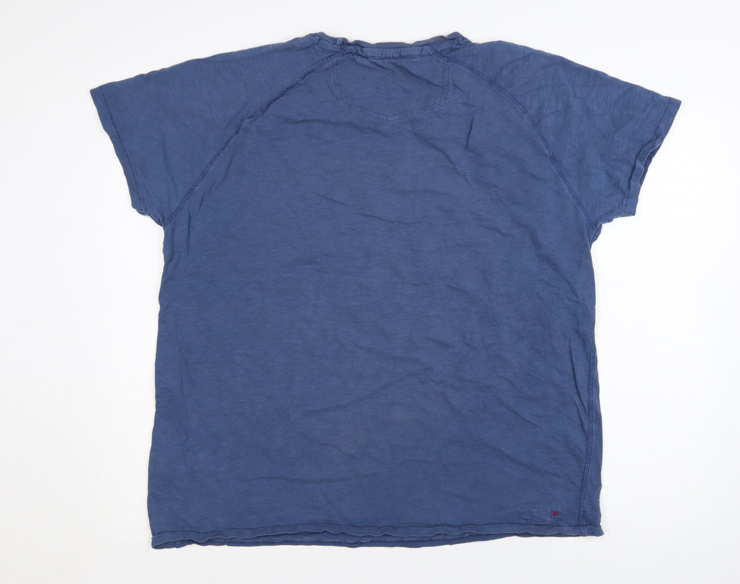 Fat Face Men's Blue Cotton Crew Neck XL T-Shirt
