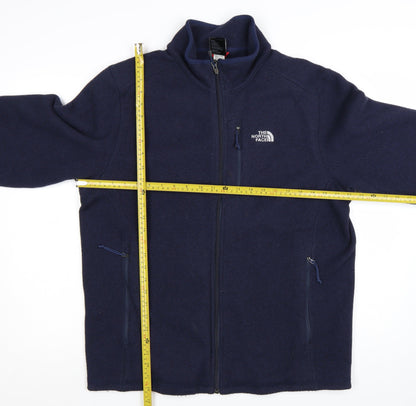 The North Face Men's Blue Full Zip Fleece Jacket Size L