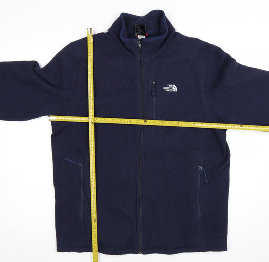 The North Face Men's Blue Full Zip Fleece Jacket Size L