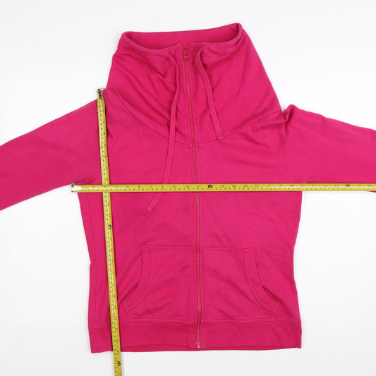 Gap Womens Pink Full Zip Hoodie Size M Long Sleeve Cotton Blend