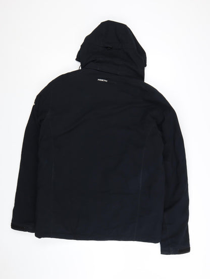 Northfinder Men's Black Softshell Hooded Winter Parka Jacket M