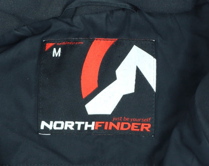 Northfinder Men's Black Softshell Hooded Winter Parka Jacket M