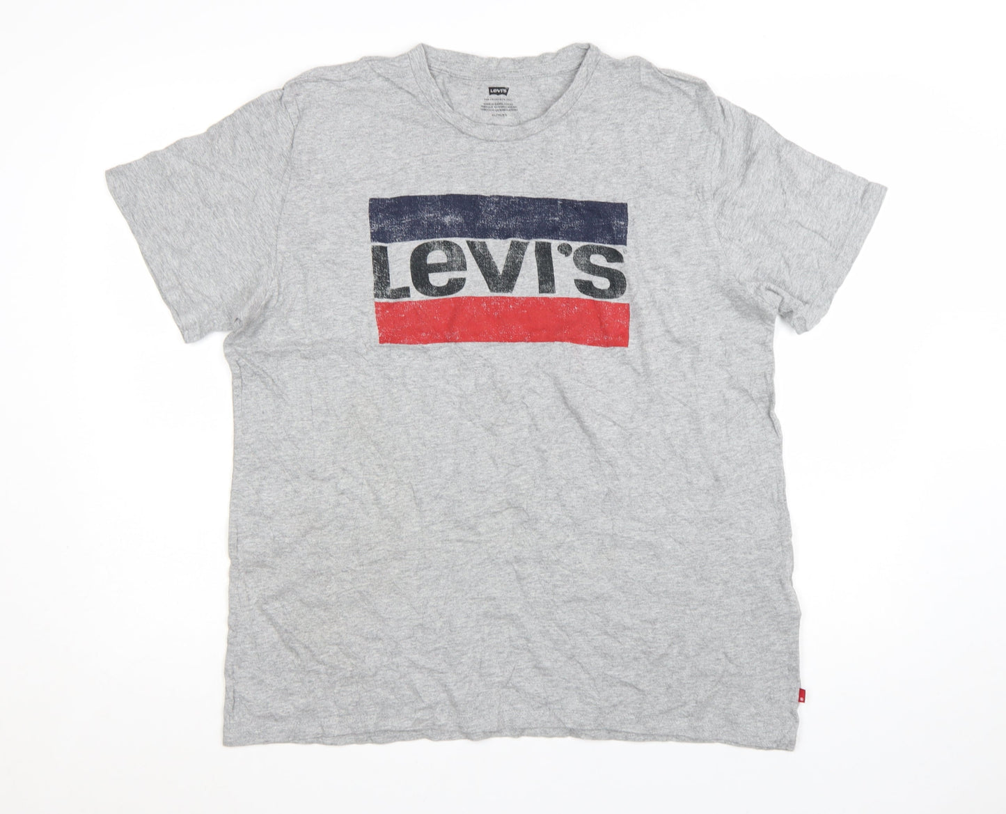 Levi's Mens Grey XL Logo Graphic Crew Neck T-Shirt