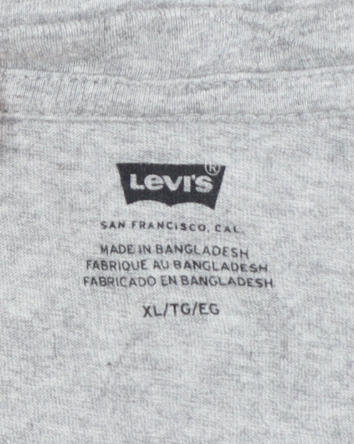 Levi's Mens Grey XL Logo Graphic Crew Neck T-Shirt