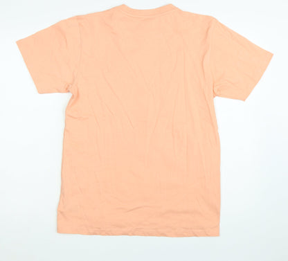 Nautica Competition Women's Peach T-Shirt UK 10 100% Cotton Short Sleeve