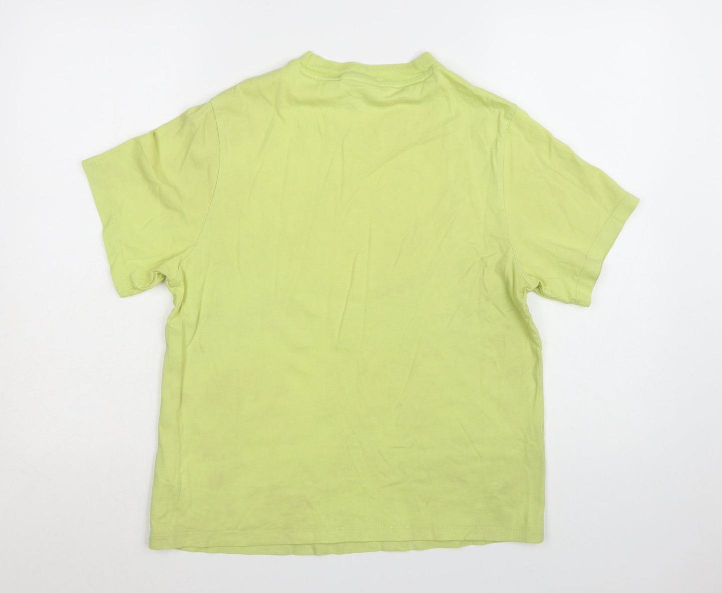 Adidas Women's Green Short Sleeve Cotton Sports T-Shirt Size 10