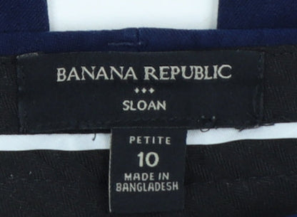 Banana Republic Women Petites Blue Slim Cropped Trousers Size 10