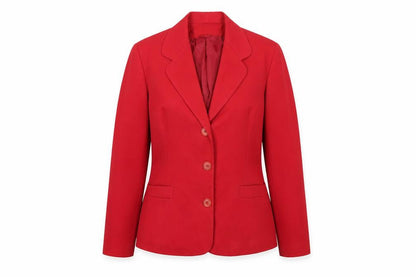 Dorothy Perkins Women's Red Blazer UK 14 Single-Breasted Classic Fit