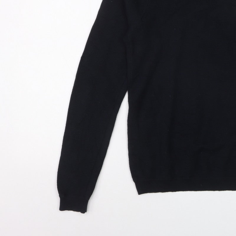 Rag & Bone Men's Black Knit Crew Neck Pullover Jumper Size L