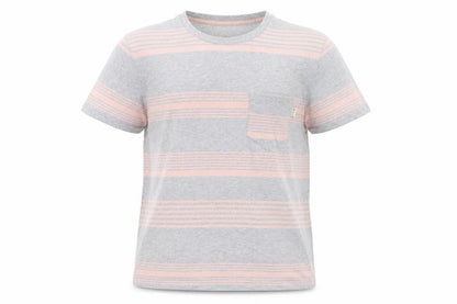 Jack Wills Men’s Grey Striped Cotton T-Shirt Size M Regular Fit